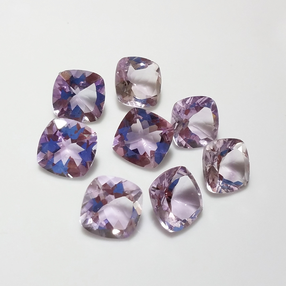 Square Lavender Amethyst 8 Loose Gem Parcel ~48ctw